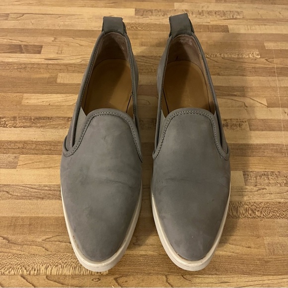 Everlane The Nubuck Made In Italy Gray Street Shoe Slip-on Sneaker Shoes Sz 9 - Picture 1 of 9